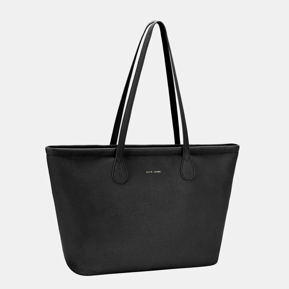 David Jones PU Leather Tote Bag - Premium Tote Bag from Trendsi - Just $43.99! Shop now at Handbags Specialist Headquarter