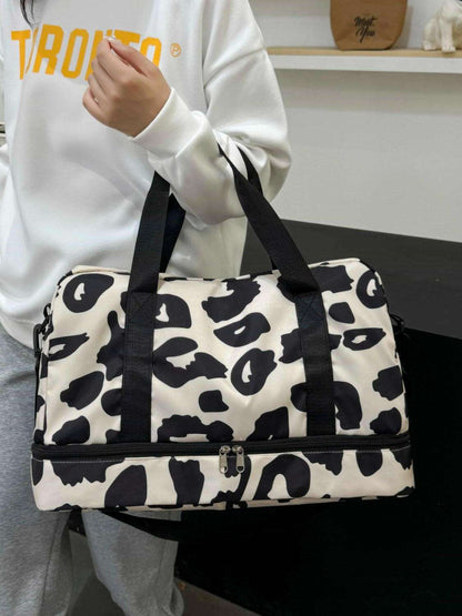 Oxford Cloth Leopard Travel Bag - Premium Luggage Travel Bags from Trendsi - Just $32.99! Shop now at Handbags Specialist Headquarter