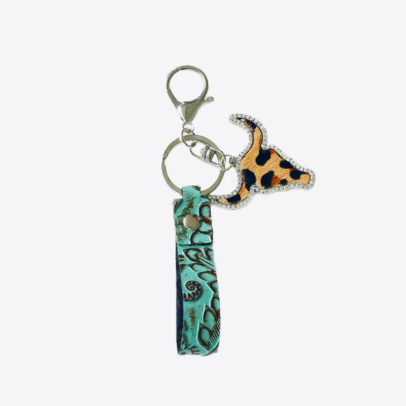 Rhinestone Bull Keychain - Premium Key chain from Trendsi - Just $11! Shop now at Handbags Specialist Headquarter