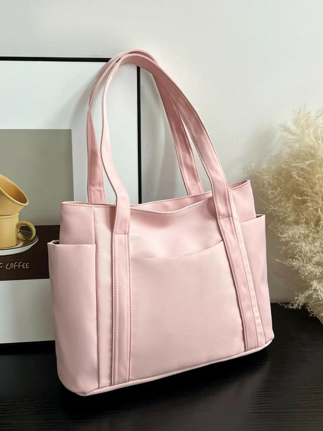 Oxford Cloth Tote Bag with Zipper.
