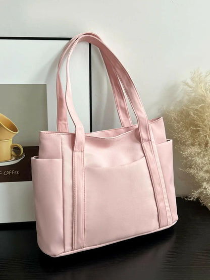 Oxford Cloth Tote Bag with Zipper.