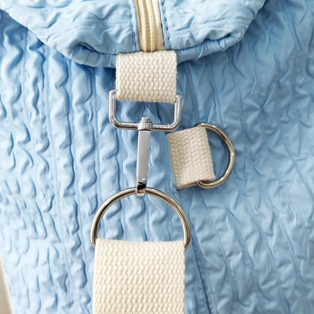 Textured Nylon Travel Bag - Premium travel-bag from Trendsi - Just $44.99! Shop now at Handbags Specialist Headquarter