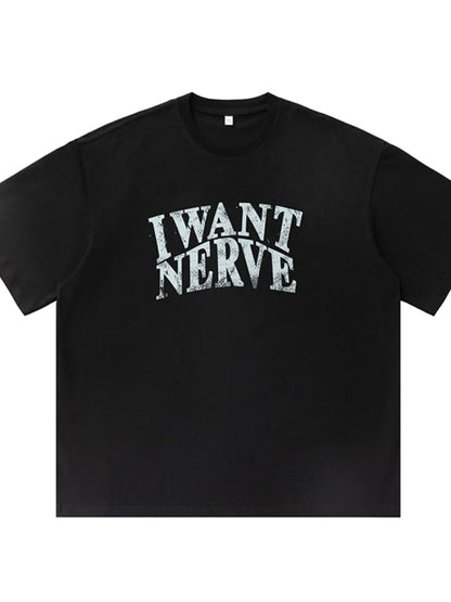 Men's Plus Size Round Neck Letter Graphic T-Shirt - Premium Men's T-Shirt from Trendsi - Just $27.99! Shop now at Handbags Specialist Headquarter