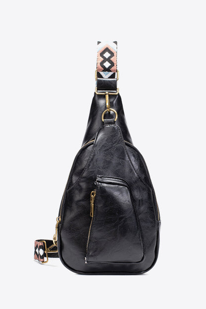 All The Feels PU Leather Sling Bag - Premium Crossbody Bag from Trendsi - Just $38.99! Shop now at Handbags Specialist Headquarter