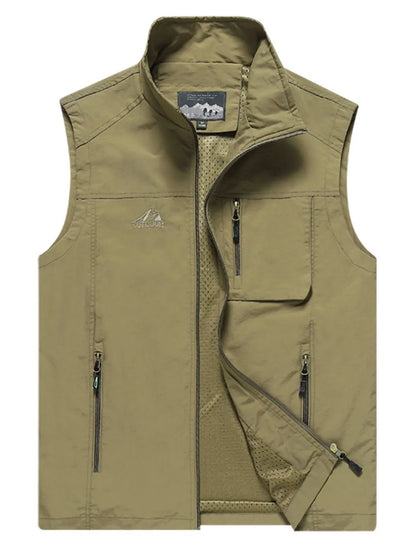 Men's Plus Size Zip Up Vest - Premium  from Trendsi - Just $44.40! Shop now at Handbags Specialist Headquarter