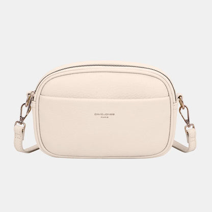 David Jones PU Leather Small Crossbody Bag - Premium Crossbody Bag from Trendsi - Just $44.99! Shop now at Handbags Specialist Headquarter