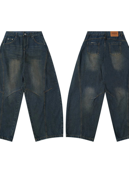 Men's Wide Leg Balloon Denim Jeans - Premium Women / Jeans & Denim from Trendsi - Just $86.99! Shop now at Handbags Specialist Headquarter