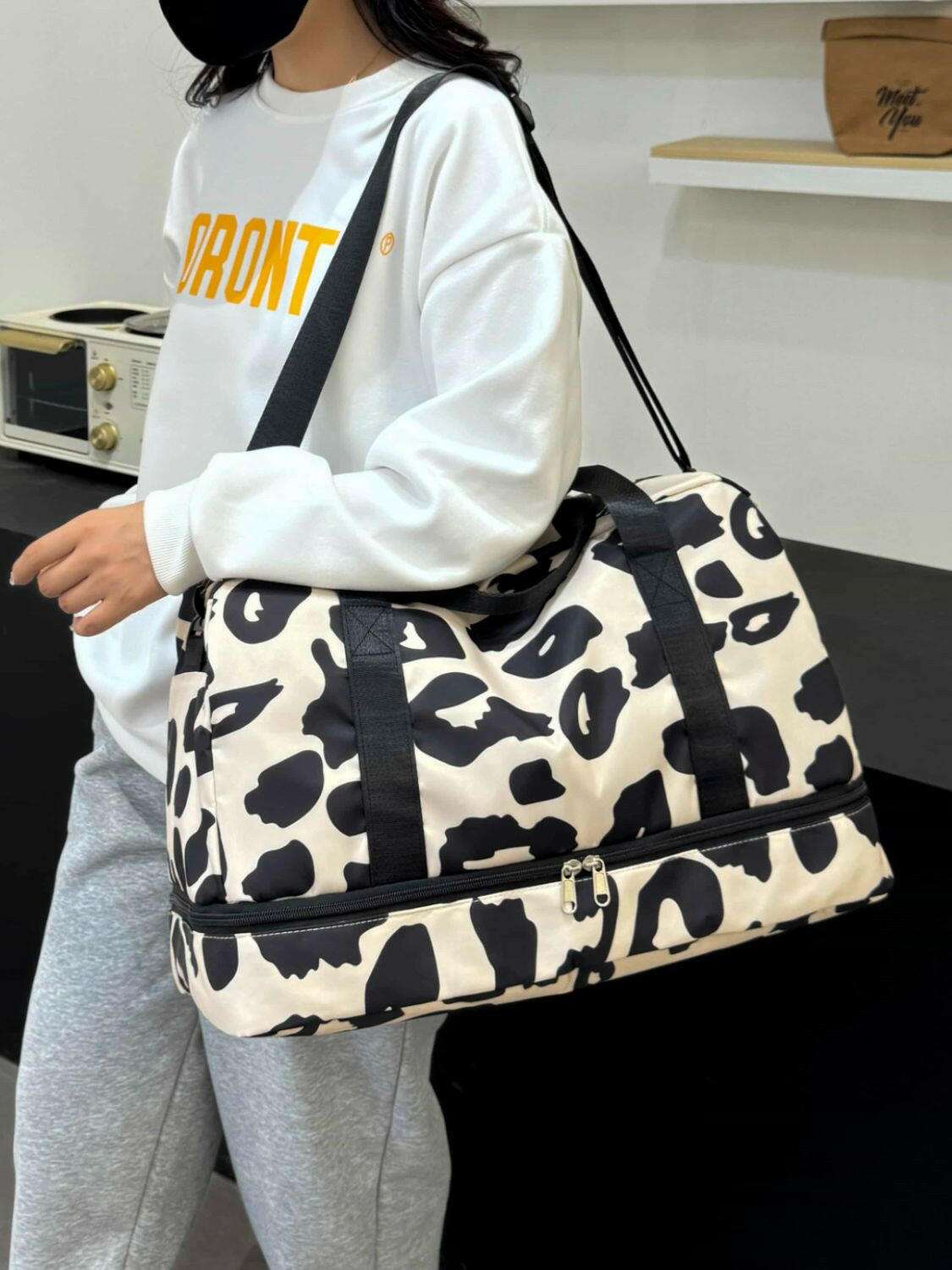 Oxford Cloth Leopard Travel Bag - Premium Luggage Travel Bags from Trendsi - Just $32.99! Shop now at Handbags Specialist Headquarter