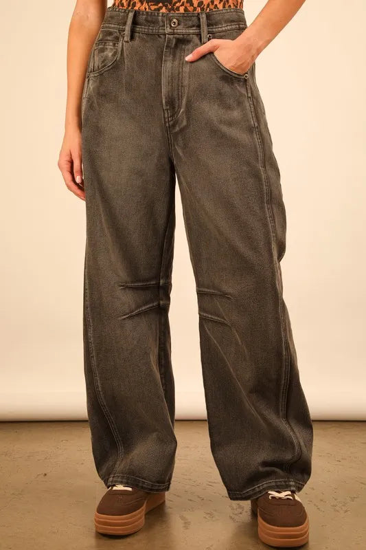 VERY J Wide Leg Comfy Jeans - Premium Women / Jeans & Denim from Trendsi - Just $46.64! Shop now at Handbags Specialist Headquarter