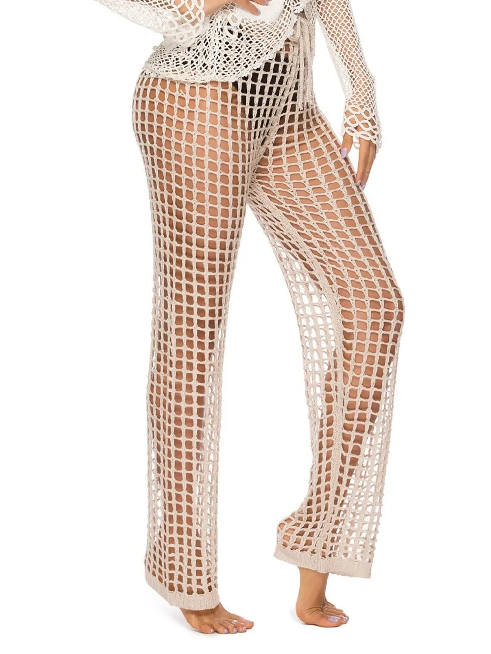 Cutout High Waist Swim Pants - Premium Bottoms from Trendsi - Just $25! Shop now at Handbags Specialist Headquarter