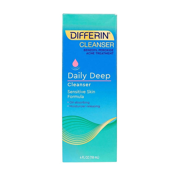 Acne Face Wash with Benzoyl Peroxide by the Makers of Differin Gel, Daily Deep Cleanser, Gentle Skin Care for Acne Prone Sensitive Skin, 4 Oz - Premium  from Differin - Just $22.65! Shop now at Handbags Specialist Headquarter