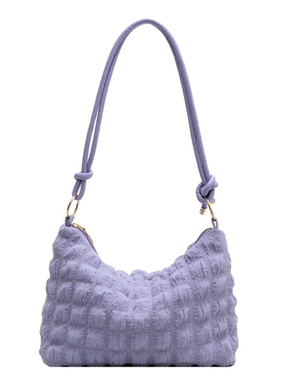 Quilted Bubble Textured Shoulder Bag.