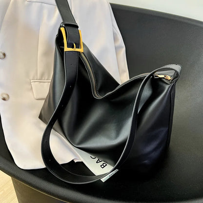 Adjustable Strap PU Leather Handbag - Premium Tote Bag from Trendsi - Just $39.99! Shop now at Handbags Specialist Headquarter