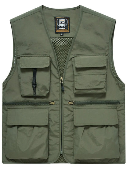 Men's Plus Size Zip Up Vest - Premium  from Trendsi - Just $46.12! Shop now at Handbags Specialist Headquarter