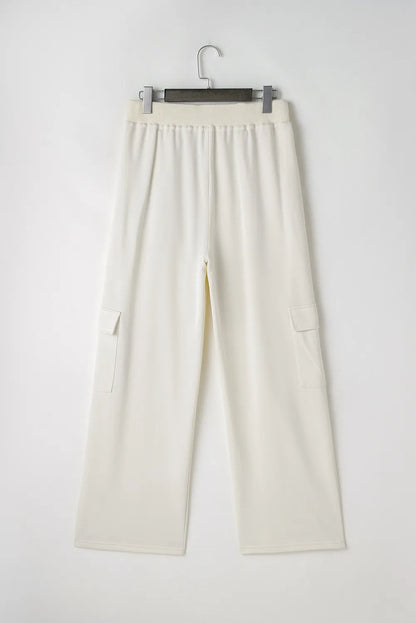 Drawstring High Waist Pants with Pockets - Premium Bottoms from Trendsi - Just $40.36! Shop now at Handbags Specialist Headquarter