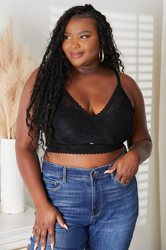 JadyK Skye Full Size Lace Bralette - Premium Tops from Trendsi - Just $41.25! Shop now at Handbags Specialist Headquarter