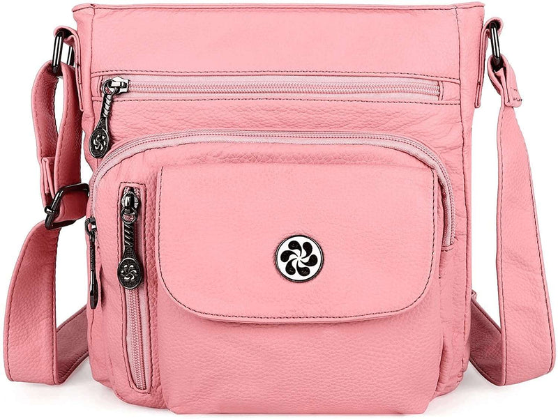 Angel Kiss Crossbody Bags Faux Vegan Leather Shoulder Bags for Women Small Handbag with Adjustable Strap - Premium  from Angel Kiss - Just $55.97! Shop now at Handbags Specialist Headquarter