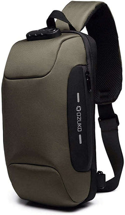 Anti Theft Sling Bag Shoulder Crossbody Backpack Waterproof Chest Bag with USB Charging Port Lightweight Casual Daypack - Premium  from ZUK - Just $49.23! Shop now at Handbags Specialist Headquarter