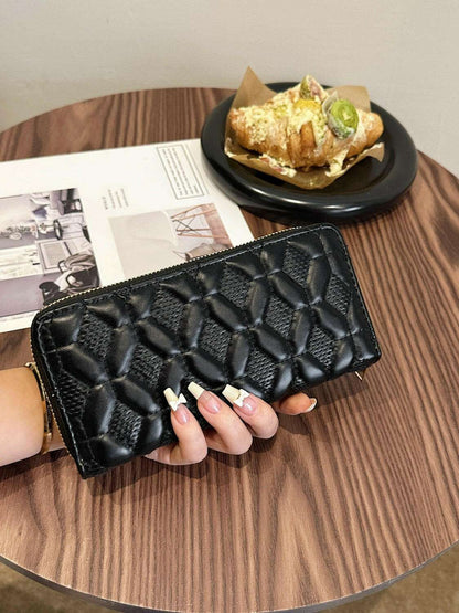 PU Leather Solid Color Wallet - Premium Wallets from Trendsi - Just $15.94! Shop now at Handbags Specialist Headquarter