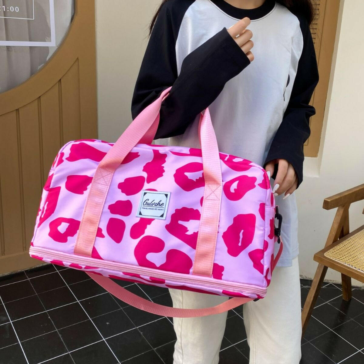 Oxford Cloth Printed Travel Bag - Premium Luggage Travel Bags from Trendsi - Just $32.99! Shop now at Handbags Specialist Headquarter