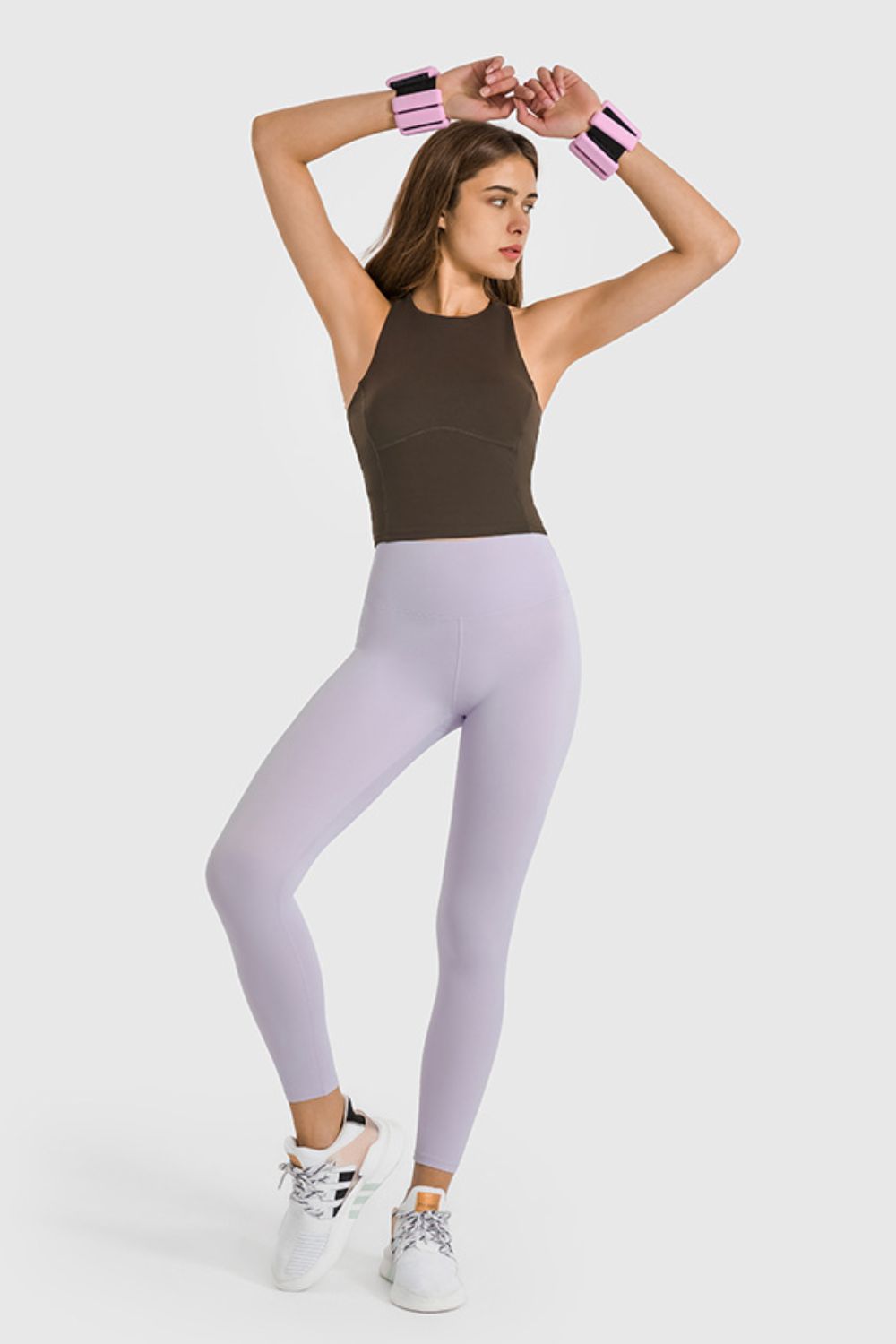 Millennia High Waist Ankle-Length Yoga Leggings - Premium Leggings from Trendsi - Just $62.76! Shop now at Handbags Specialist Headquarter