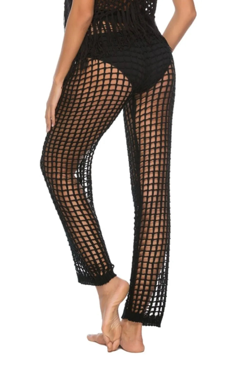 Cutout High Waist Swim Pants - Premium Bottoms from Trendsi - Just $25! Shop now at Handbags Specialist Headquarter