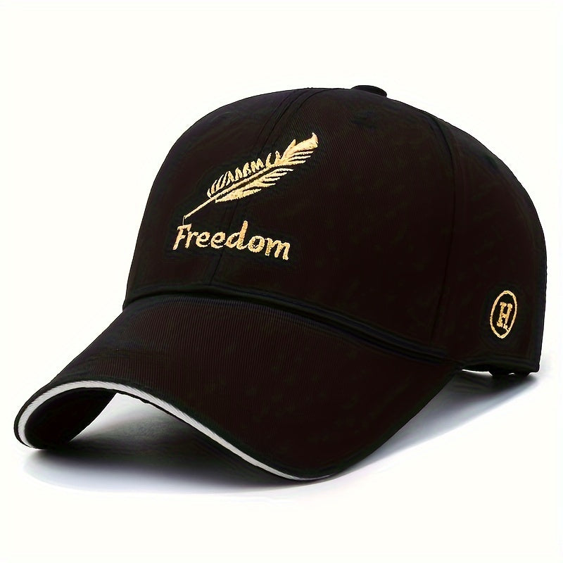 Meromibe Men's Outdoor Freedom Embroidered Baseball Cap - Lightweight and Breathable for All-Day Comfort - Premium hat from te - Just $17.99! Shop now at Handbags Specialist Headquarter