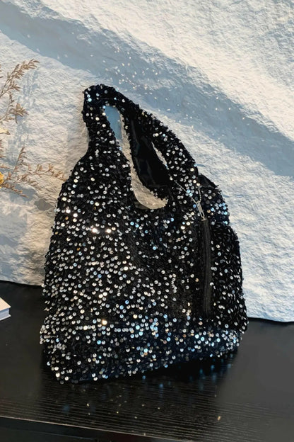 Sequin Polyester Handbag.