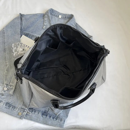 PU Leather Oversize Travel Bag - Premium travel-bag from Trendsi - Just $50.99! Shop now at Handbags Specialist Headquarter