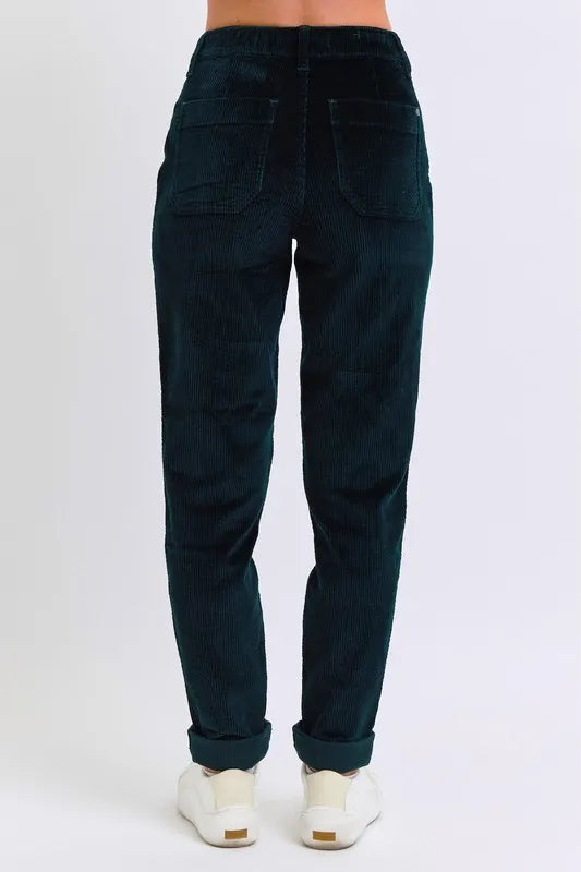 Judy Blue Full Size High Waist Corduroy Cuffed Jogger Plus Size - Premium  from Trendsi - Just $59.99! Shop now at Handbags Specialist Headquarter