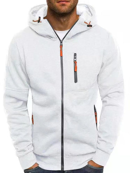 Men's Full Size Zip Up Long Sleeve Hoodie Plus Size - Premium  from Trendsi - Just $22.30! Shop now at Handbags Specialist Headquarter