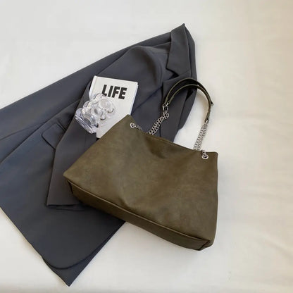 PU Leather Shoulder Bag - Premium handbags from Trendsi - Just $38.99! Shop now at Handbags Specialist Headquarter