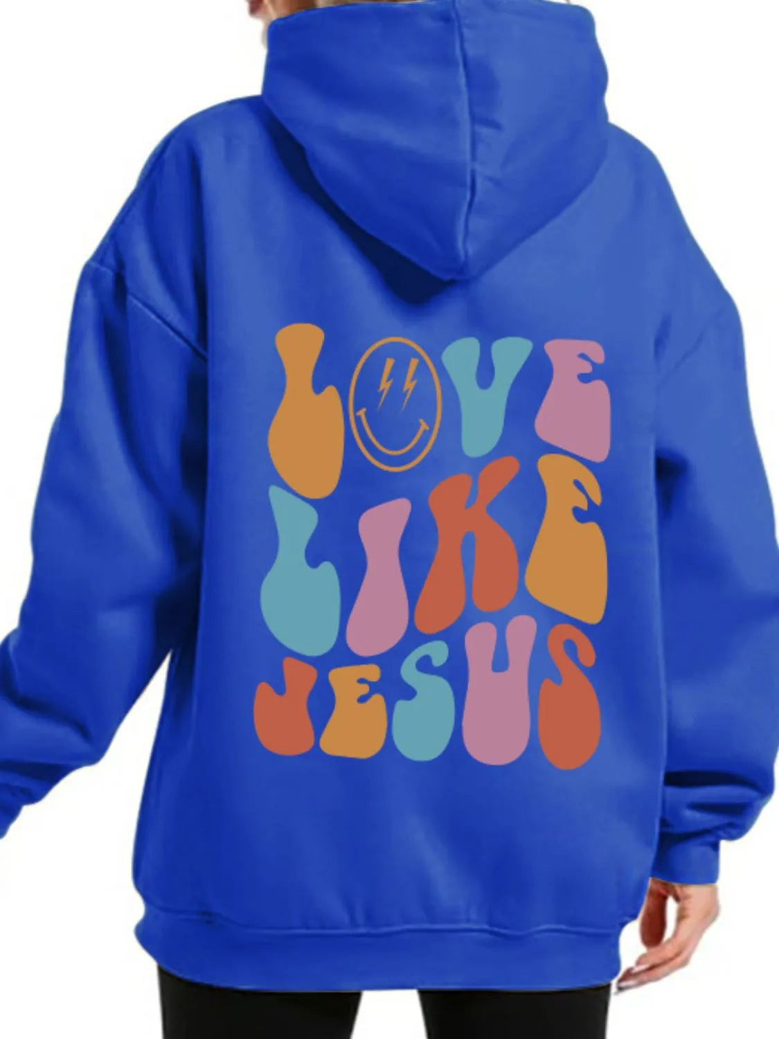 Men's Full Size Letter Graphic Back Long Sleeve Hoodie Plus Size - Premium Men's Sweatshirts from Trendsi - Just $23.12! Shop now at Handbags Specialist Headquarter