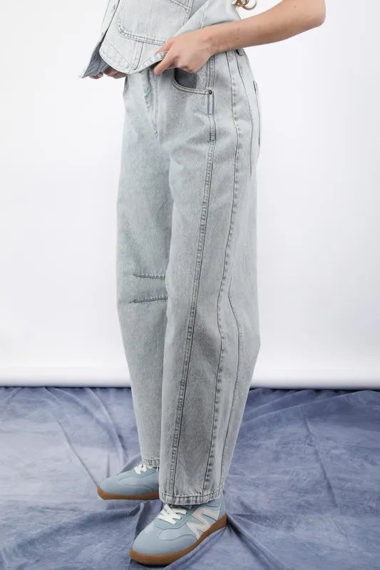 VERY J Wide Leg Comfy Jeans - Premium Women / Jeans & Denim from Trendsi - Just $46.64! Shop now at Handbags Specialist Headquarter