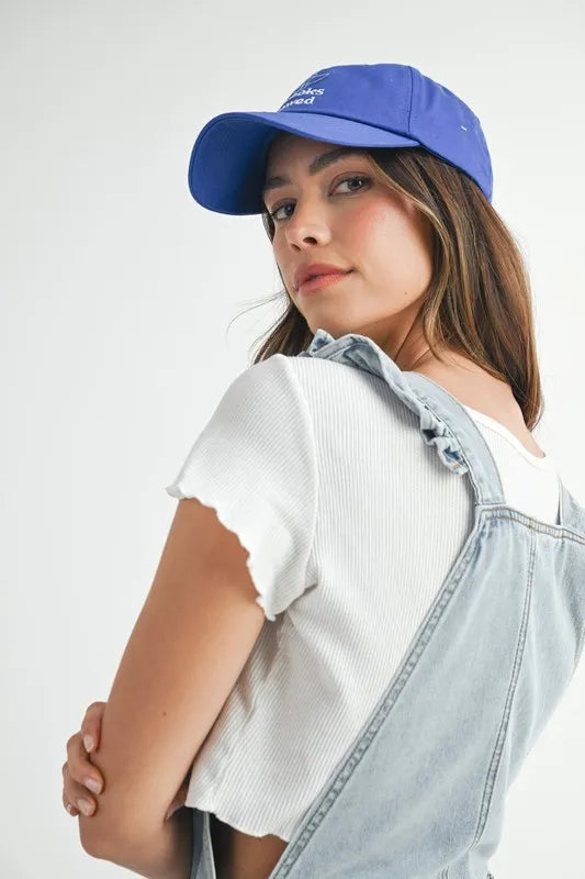 MABLE Square Neck Ruffle Shoulder Denim Overall Romper - Premium Women / Jeans & Denim from Trendsi - Just $67.12! Shop now at Handbags Specialist Headquarter