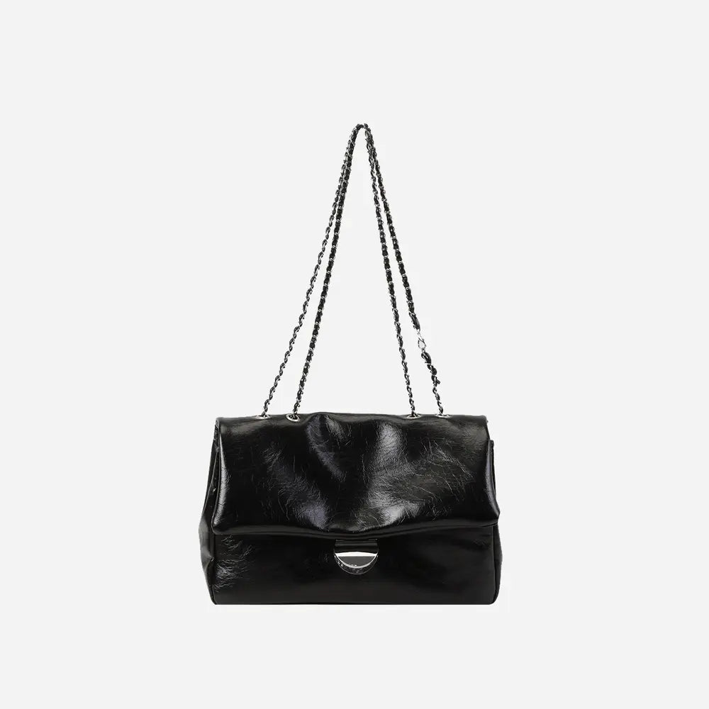 Textured PU Leather Shoulder Bag - Premium Handbags from Trendsi - Just $37.99! Shop now at Handbags Specialist Headquarter