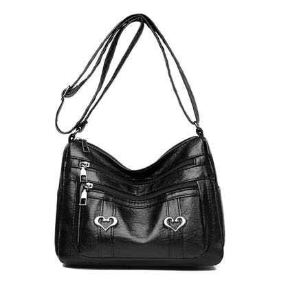 PU Leather Multi-Pockets Crossbody Bag - Premium Crossbody Bag from Trendsi - Just $27.99! Shop now at Handbags Specialist Headquarter