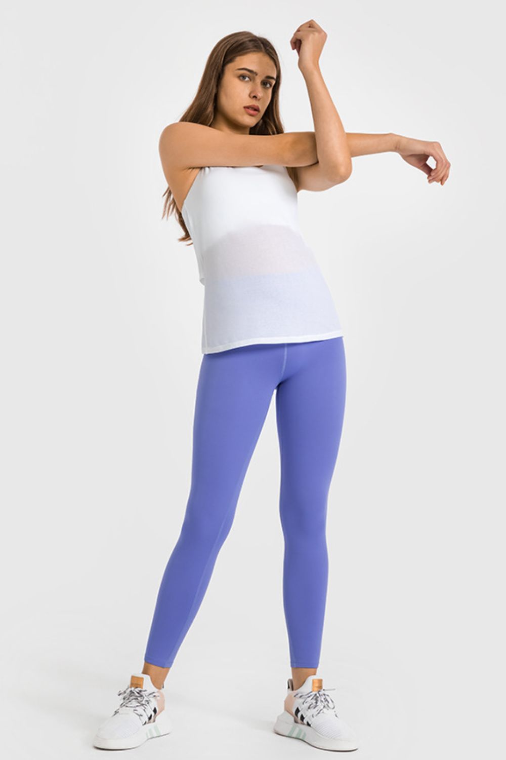 Millennia High Waist Ankle-Length Yoga Leggings - Premium Leggings from Trendsi - Just $62.76! Shop now at Handbags Specialist Headquarter