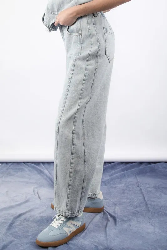 VERY J Wide Leg Comfy Jeans - Premium Women / Jeans & Denim from Trendsi - Just $46.64! Shop now at Handbags Specialist Headquarter