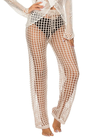 Cutout High Waist Swim Pants - Premium Bottoms from Trendsi - Just $25! Shop now at Handbags Specialist Headquarter