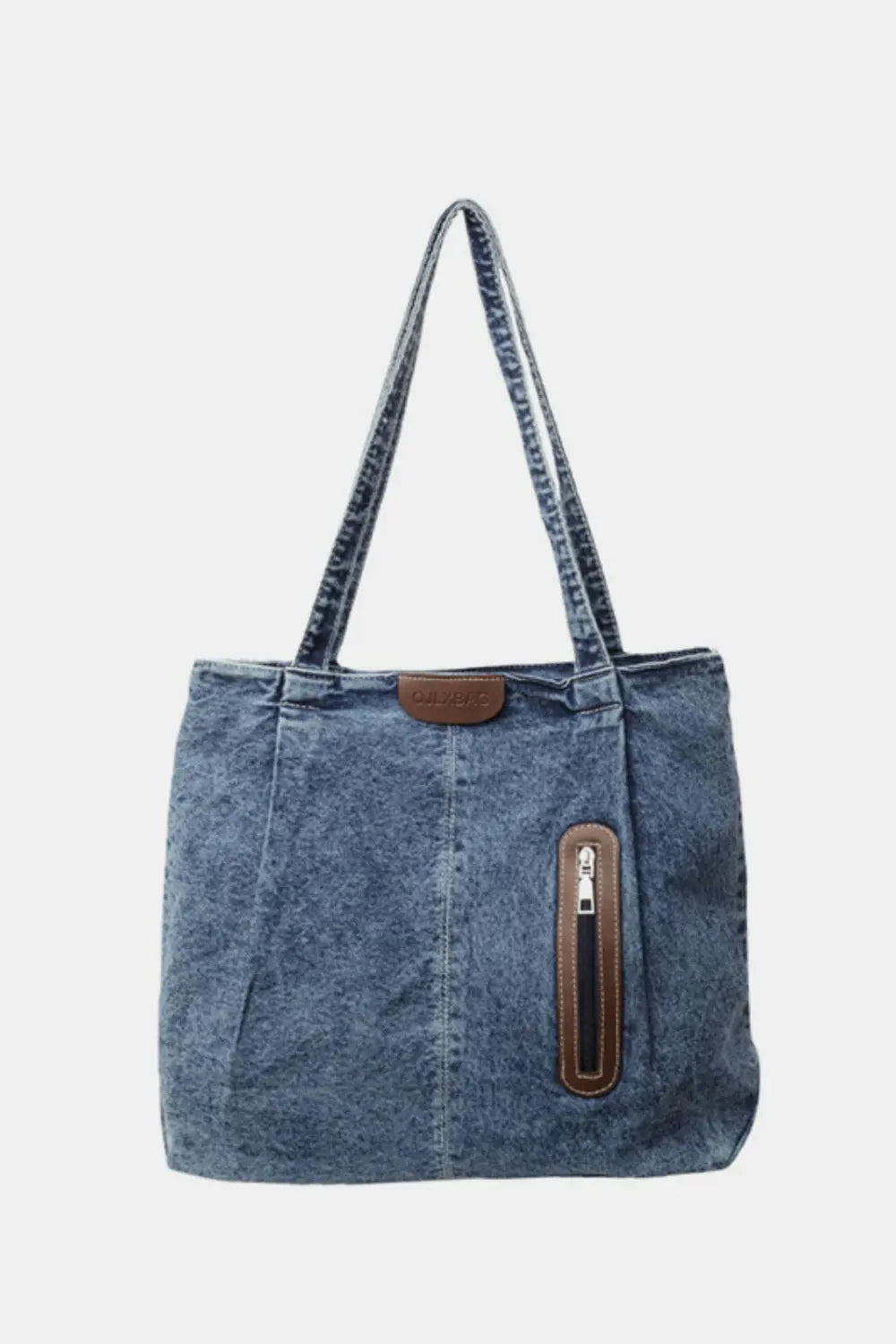 Medium Denim Tote Bag.