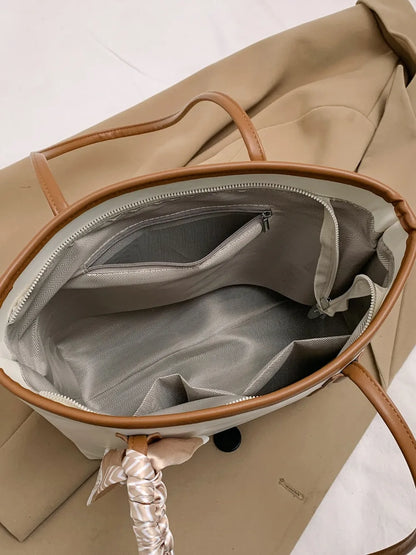 PU Leather Tote Bag - Premium Tote Bag from Trendsi - Just $35.99! Shop now at Handbags Specialist Headquarter