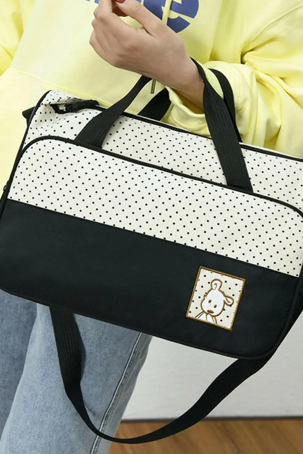 Oxford Cloth Contrast 4 Piece Bag Set.