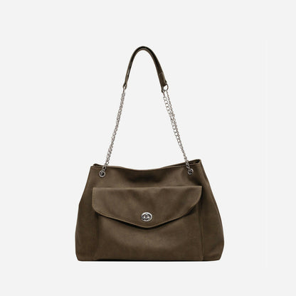 PU Leather Shoulder Bag.