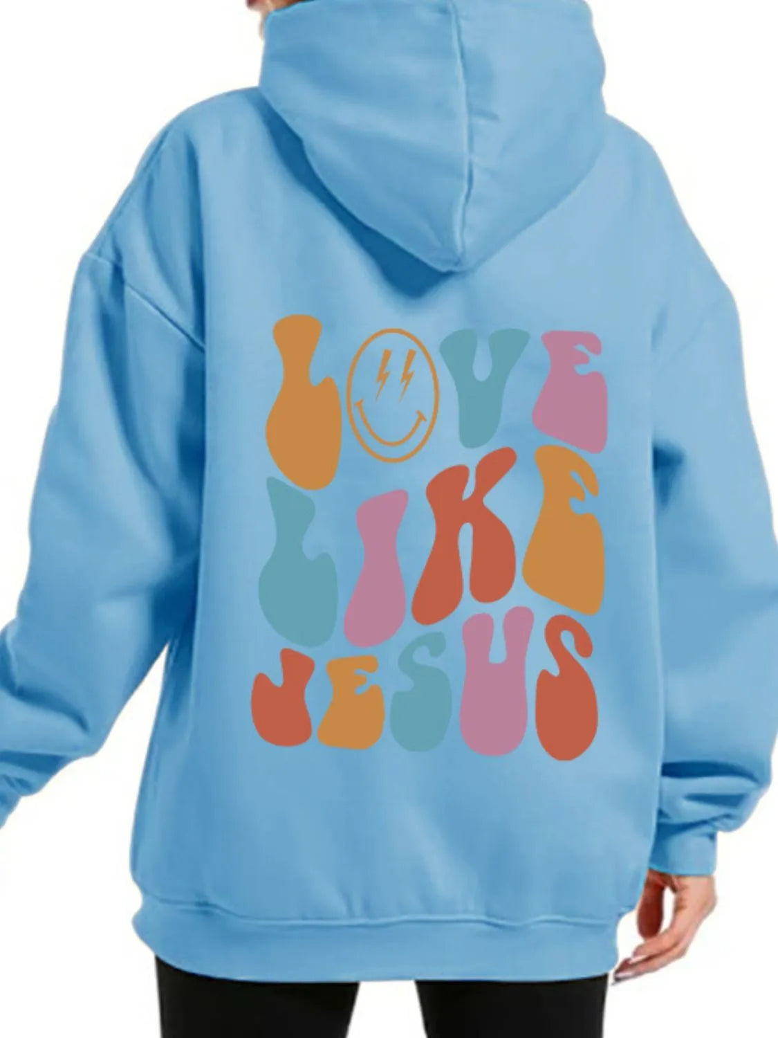 Men's Full Size Letter Graphic Back Long Sleeve Hoodie Plus Size - Premium Men's Sweatshirts from Trendsi - Just $23.12! Shop now at Handbags Specialist Headquarter