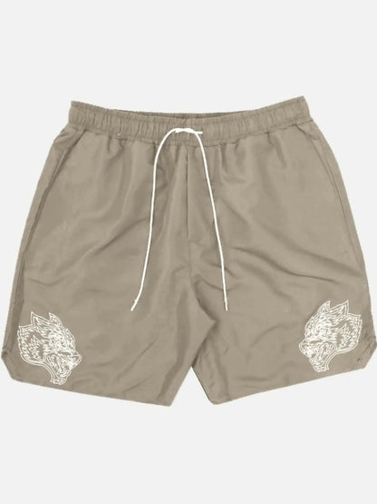 Men's Plus Size Drawstring Waist Shorts.