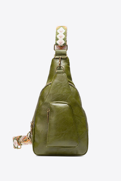 All The Feels PU Leather Sling Bag - Premium Crossbody Bag from Trendsi - Just $38.99! Shop now at Handbags Specialist Headquarter
