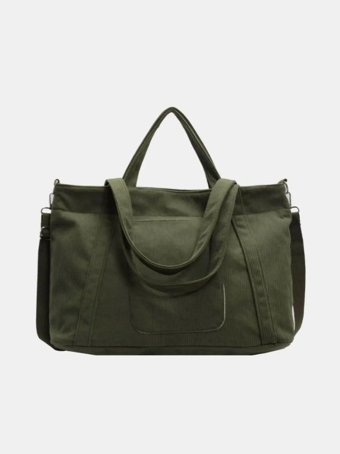 Corduroy Solid Large Tote Bag.