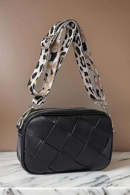 Zenana Cassette Woven Crossbody Bag - Premium Crossbody Bag from Trendsi - Just $35.99! Shop now at Handbags Specialist Headquarter