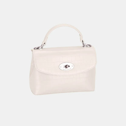 David Jones Texture PU Leather Handbag - Premium Tote Bag from Trendsi - Just $40.99! Shop now at Handbags Specialist Headquarter